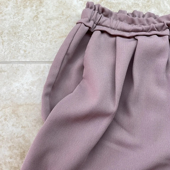 Lulus Jest Summer Mauve Drawstring Shorts Summer Elastic Waist Pockets Size S - Picture 5 of 12